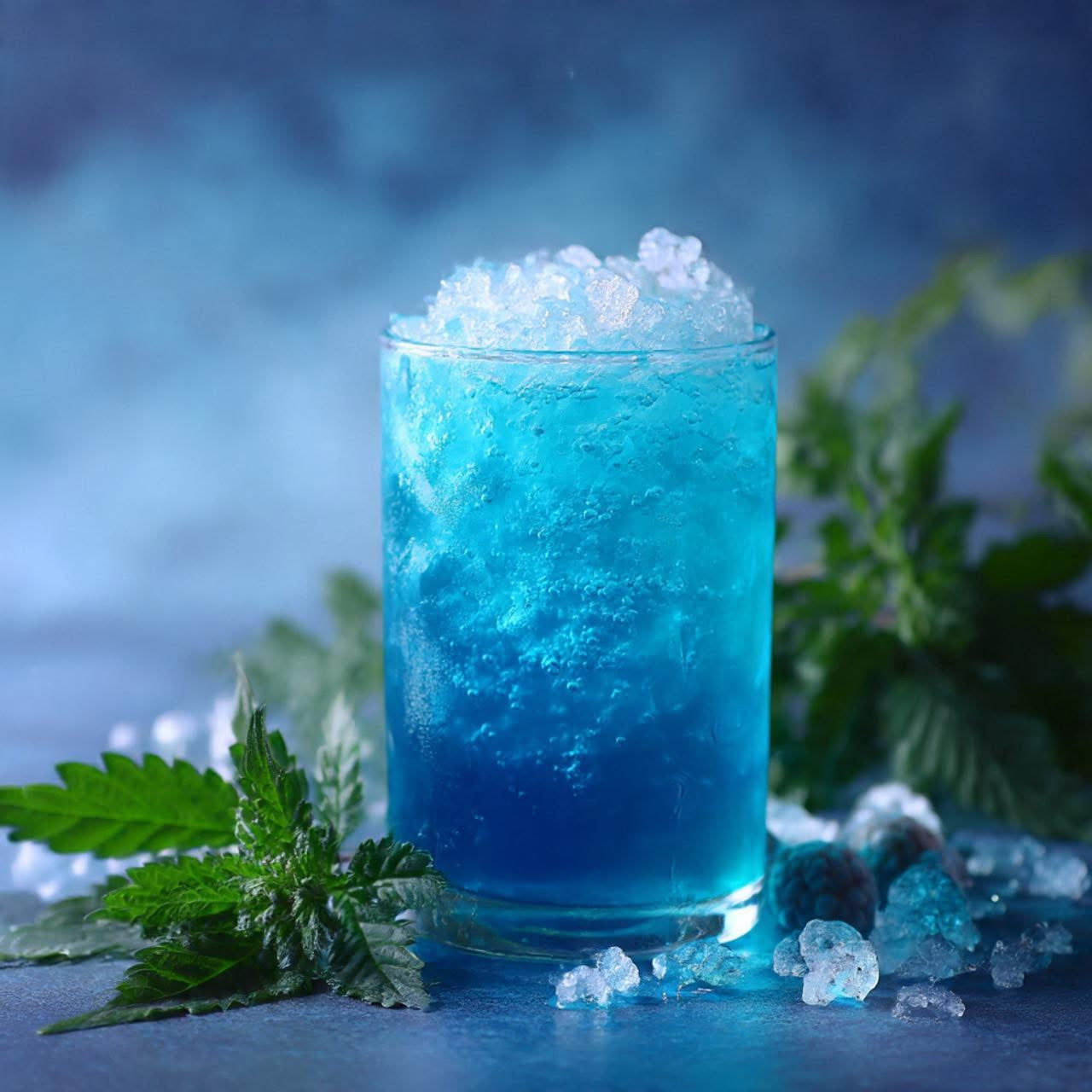 Blue Razz 120mg Delta 9 THC Syrup Drink Pouches!!!
