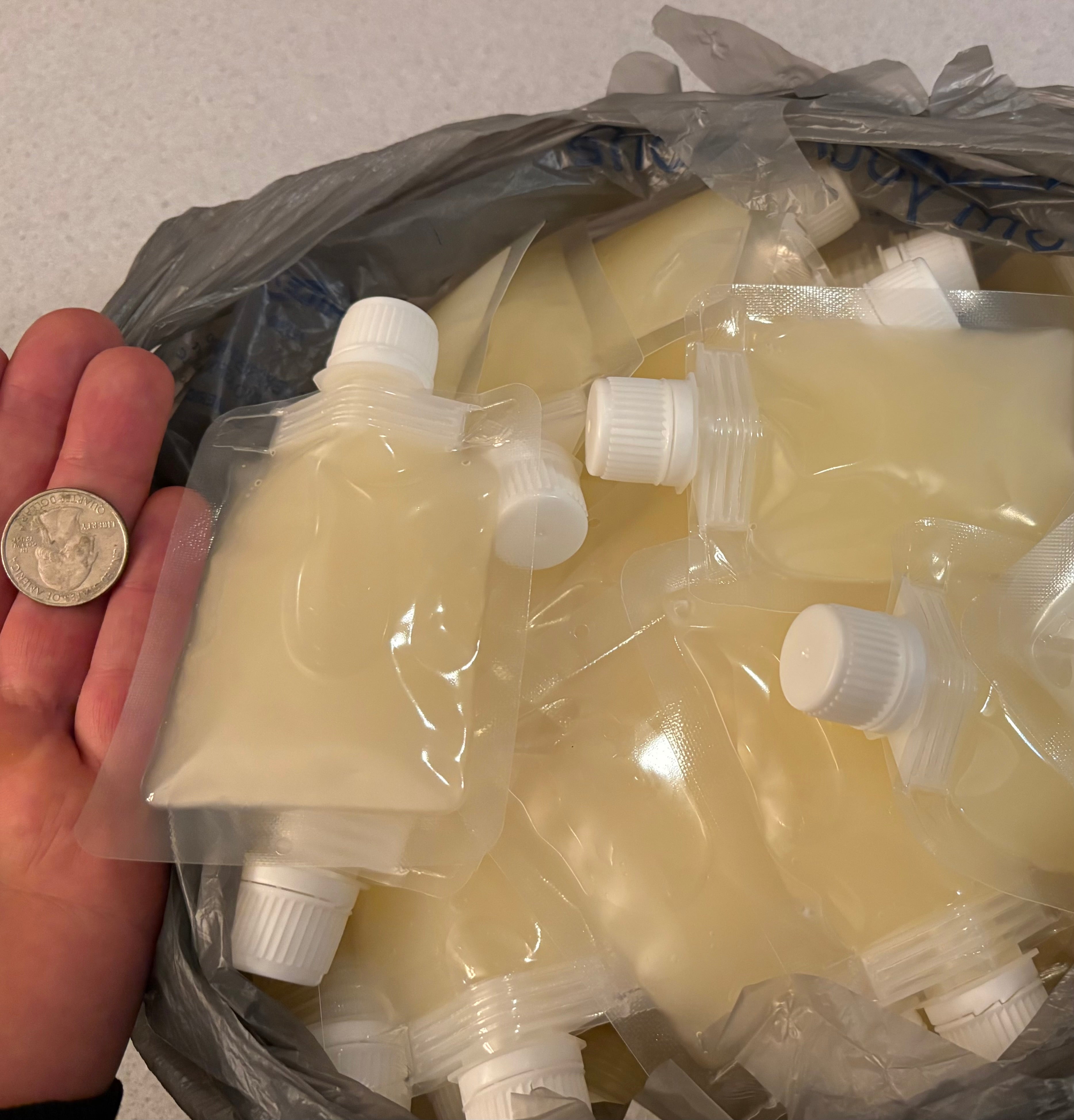 Blue Razz 120mg Delta 9 THC Syrup Drink Pouches!!!