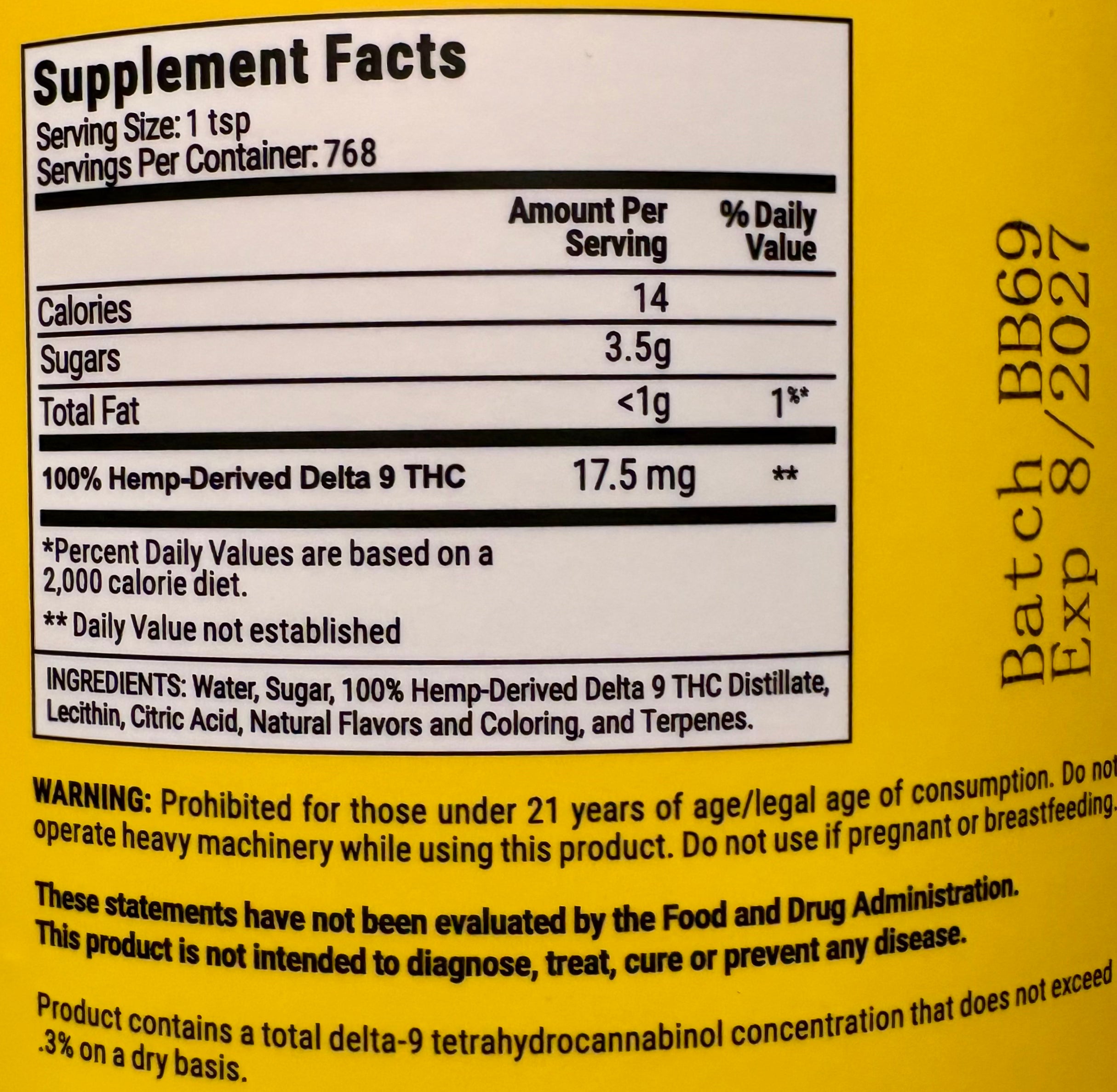 Blue Razz 120mg Delta 9 THC Syrup Drink Pouches!!!